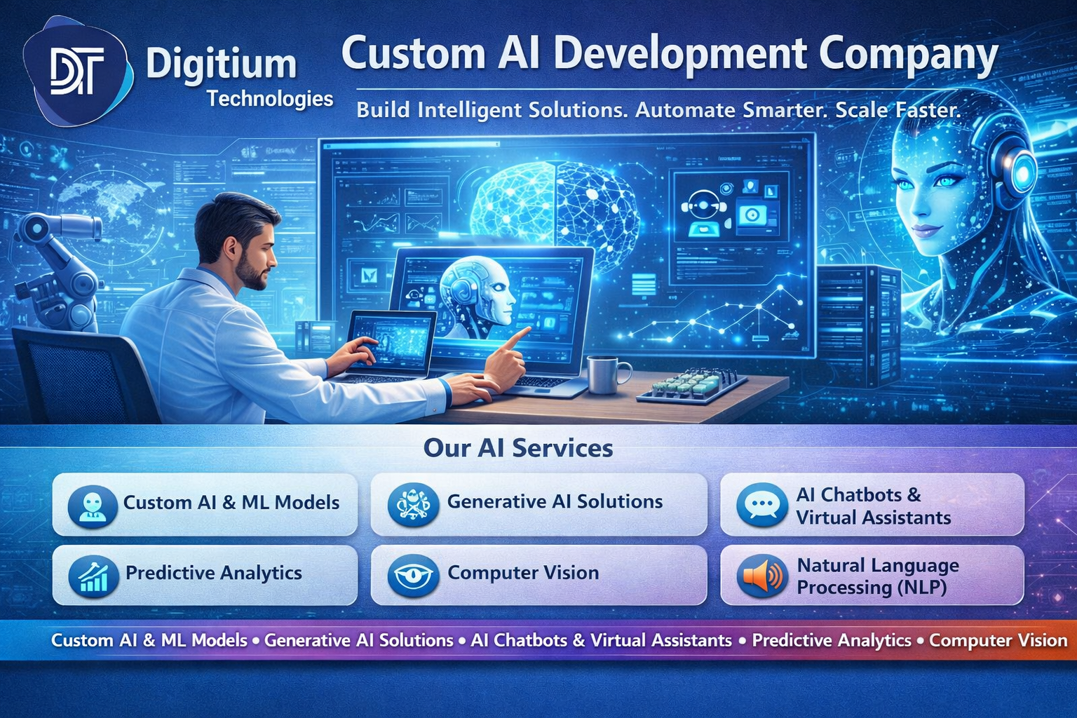 Custom AI Development Company: Driving Business Innovation with Tailored Intelligence