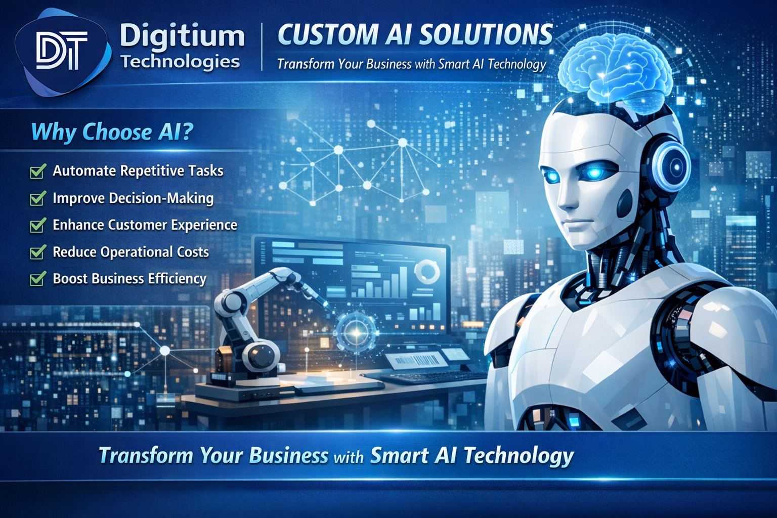 Custom AI Solutions: Driving Innovation and Business Growth with Tailored AI Development